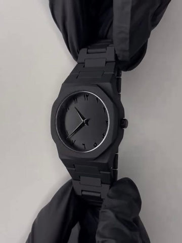 Full BLACK AURA Quartz Watch – Lightweight Design, , Premium Quality & Finish – Best Quality Analog Watch For Boys – Watch For Men | Full Black Color Watch – With Box